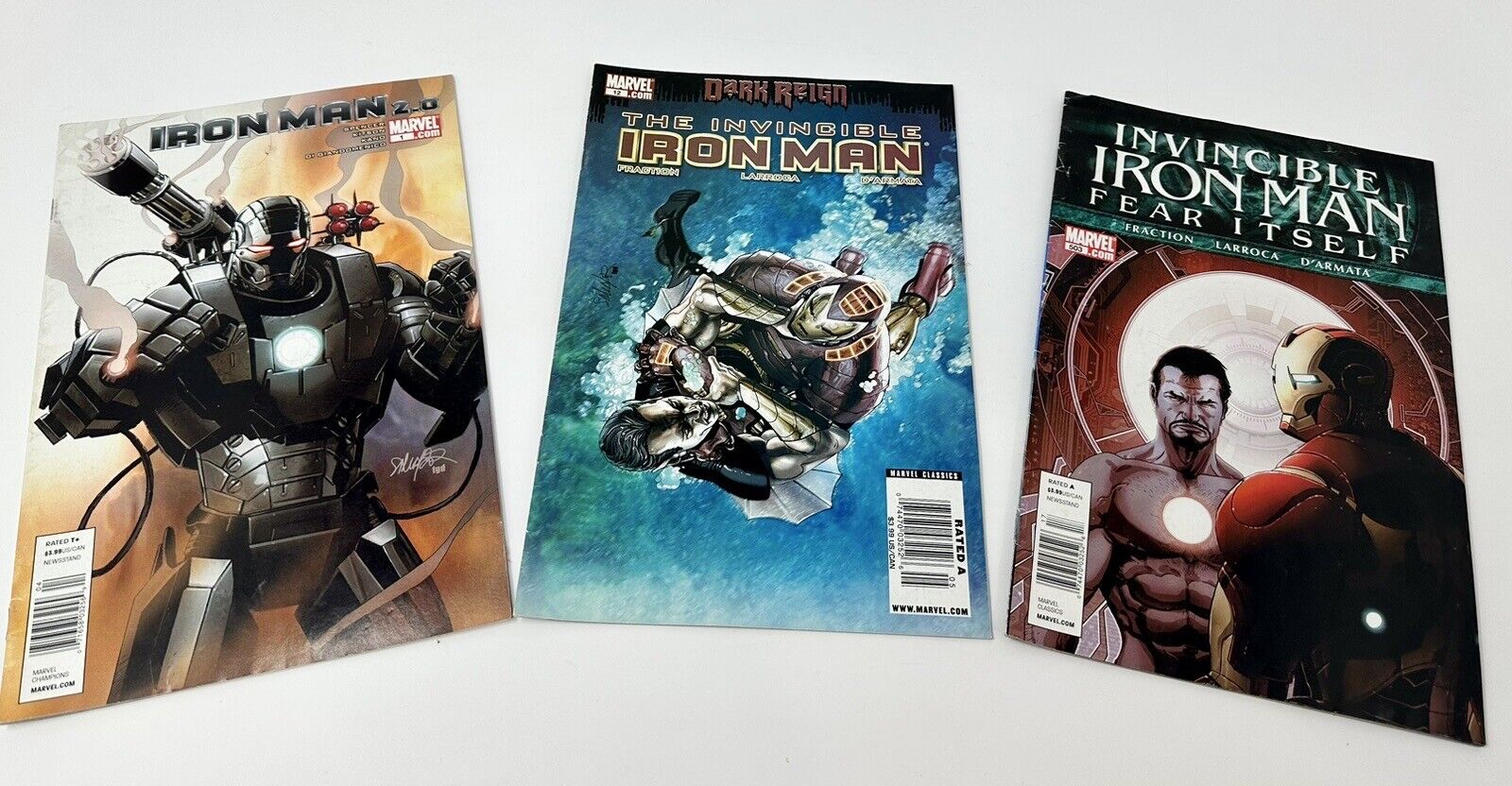2011 Marvel Comics The Invincible IRON MAN Fear Itself  Lot x 3 Comic Books 2.0