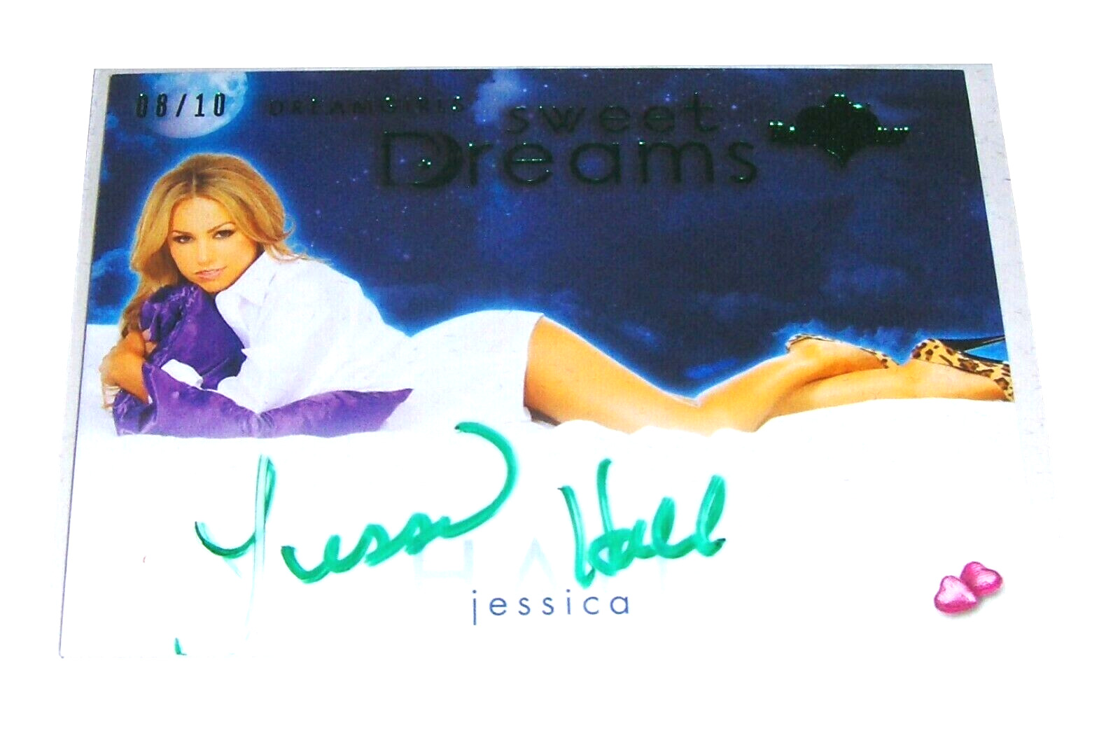 Benchwarmer JESSICA HALL Dreamgirls Autograph Green Foil Sweet Dreams Card 8/10
