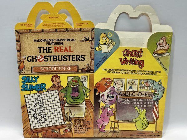 1987 McDonald\'s Ghostbusters Happy Meal Toy Box  The Real Ghostbusters