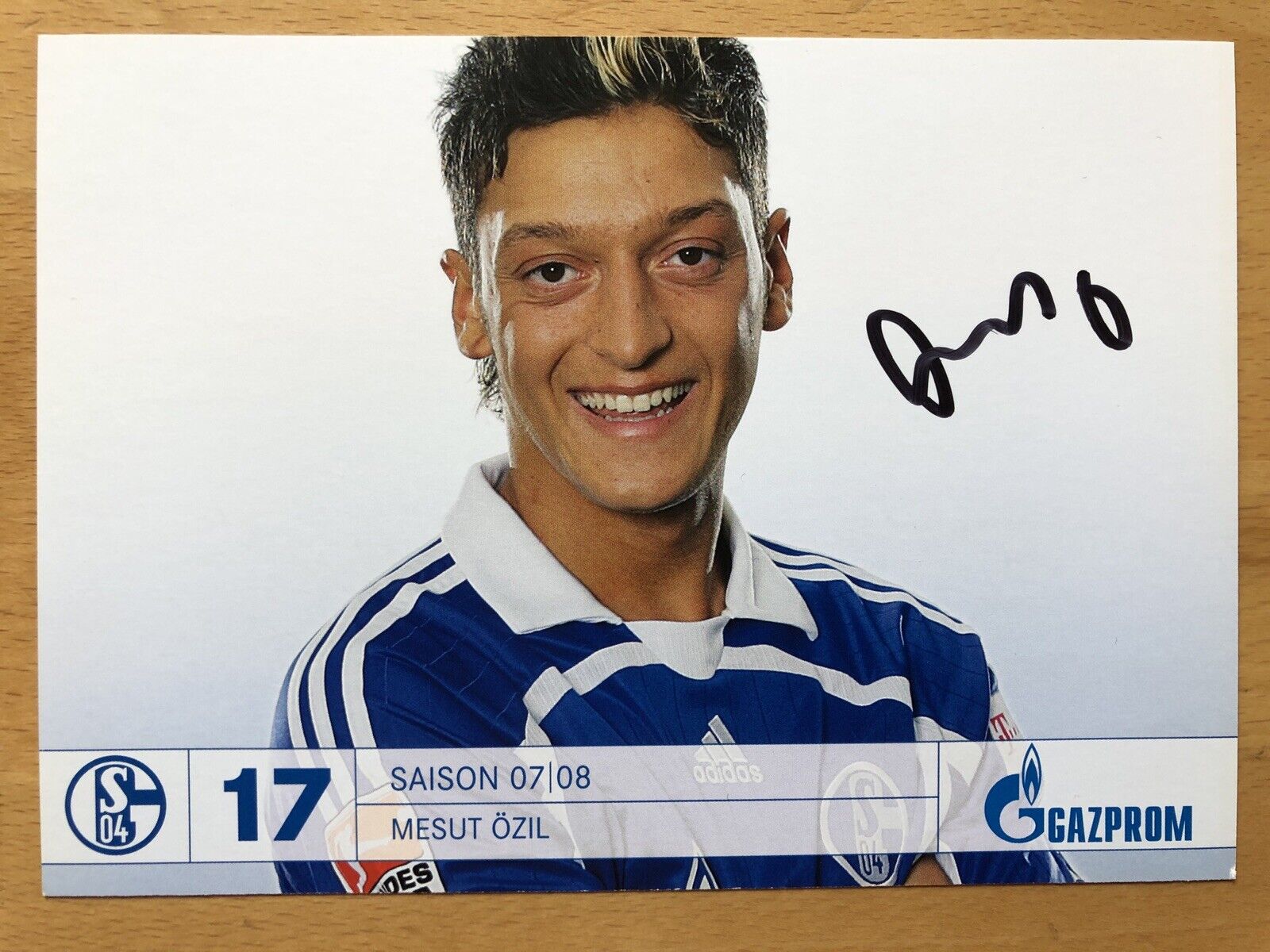 Mesut Özil Ak FC Schalke 04 2007-08 Autograph Card Original Signed