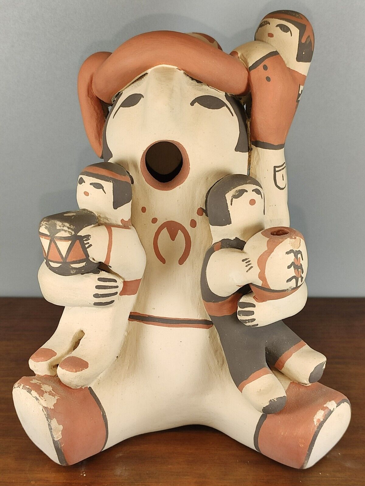 Jemez Pueblo Pottery Storyteller Signed Judy Toya 5\