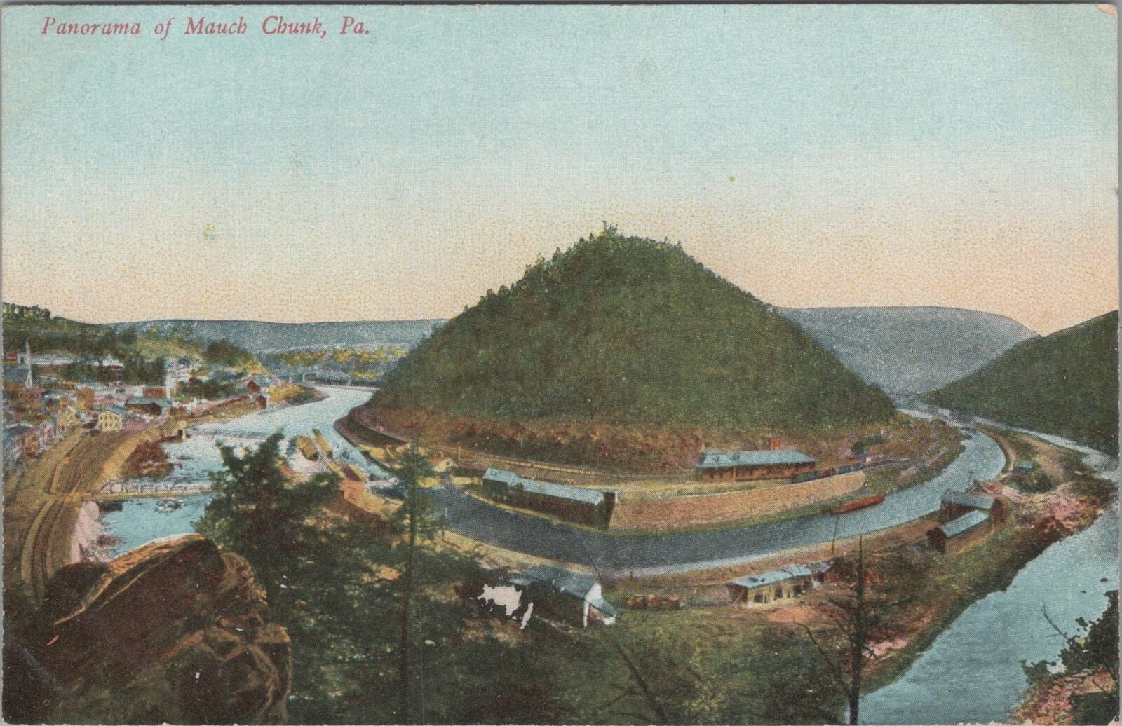 Postcard Panorama Mauch Chunk PA 