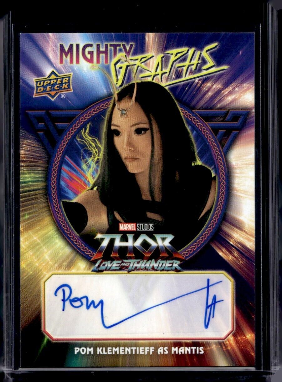 2023 UD Thor Love & Thunder MIGHTY GRAPHS AUTOGRAPH POM KLEMENTIEFF AUTO MG-PK