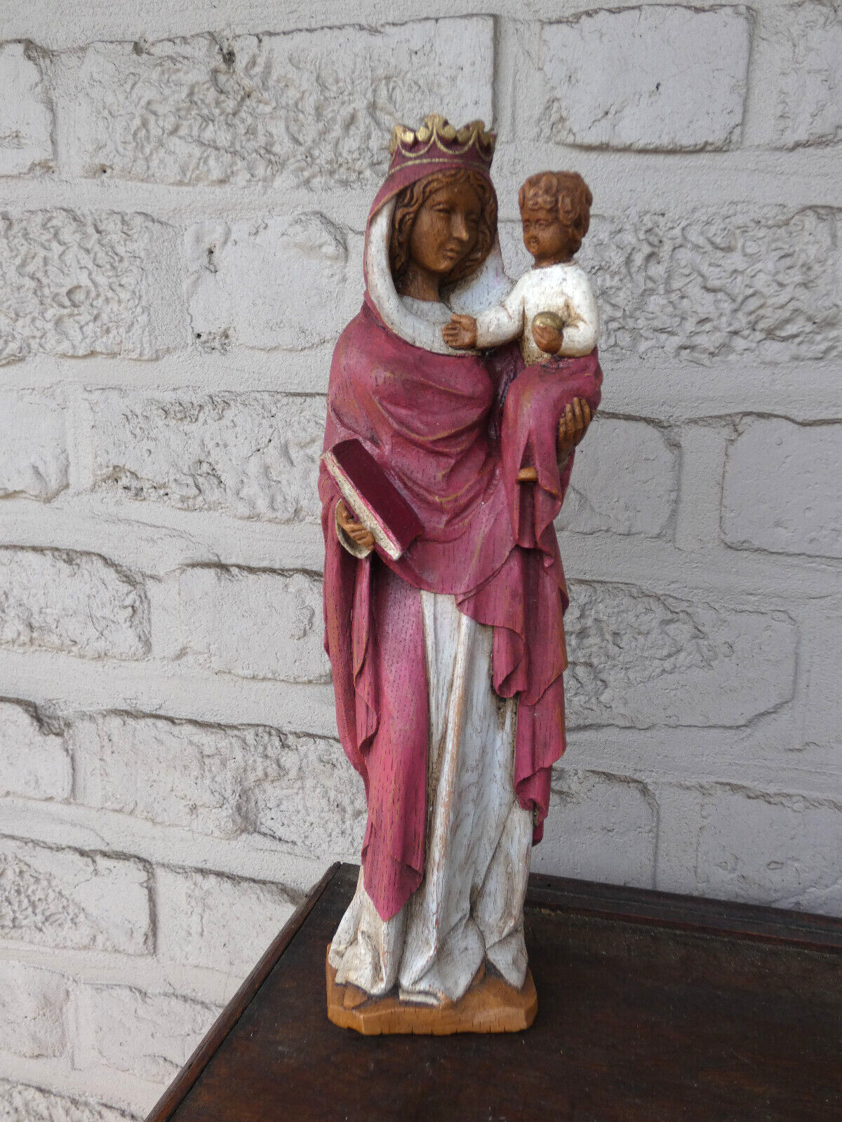 Vintage MAdonna child figurine statue