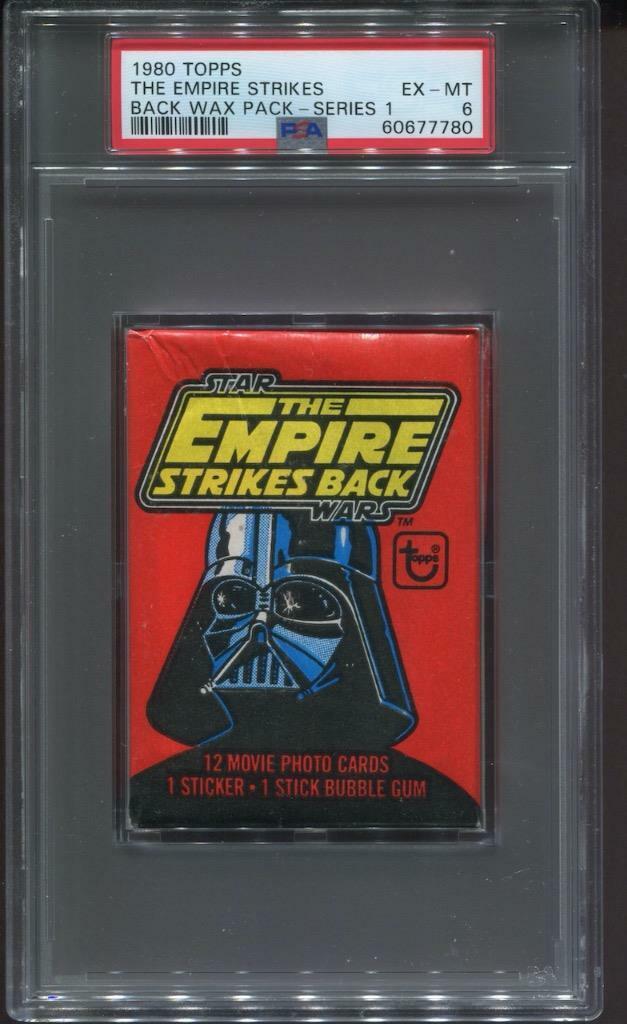 1980 TOPPS STAR WARS -THE EMPIRE STRIKES BACK - SERIES 1 - WAX PACK - PSA 6 