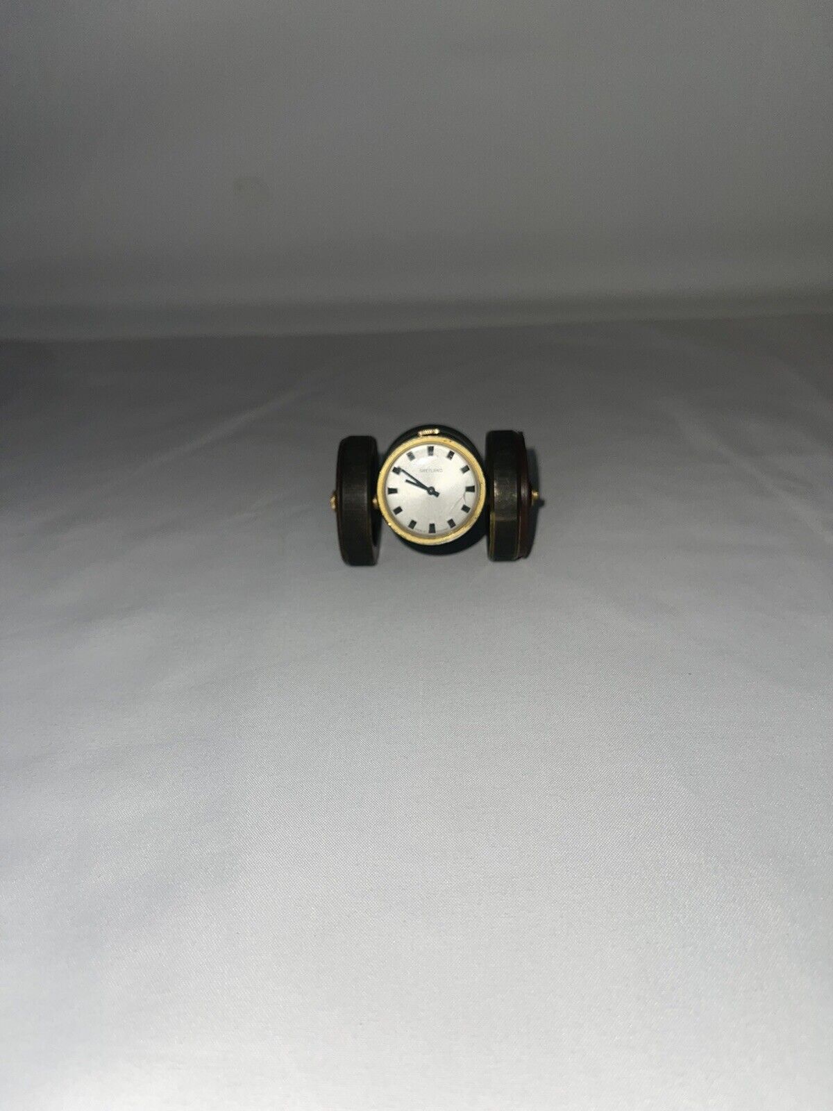 Vintage SHETLAND Cannon Miniature Clock Germany