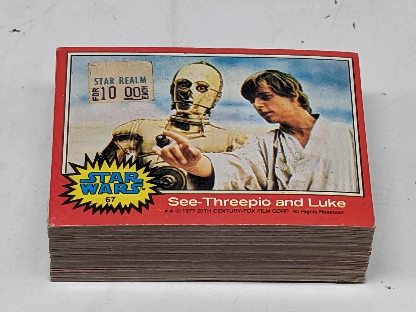 Vintage Star Wars 1977 Topps Red Card Set - Sealed in Plastic