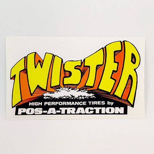 Pos-A-Traction Twister Vintage Style DECAL, Vinyl STICKER, hot rod, car racing