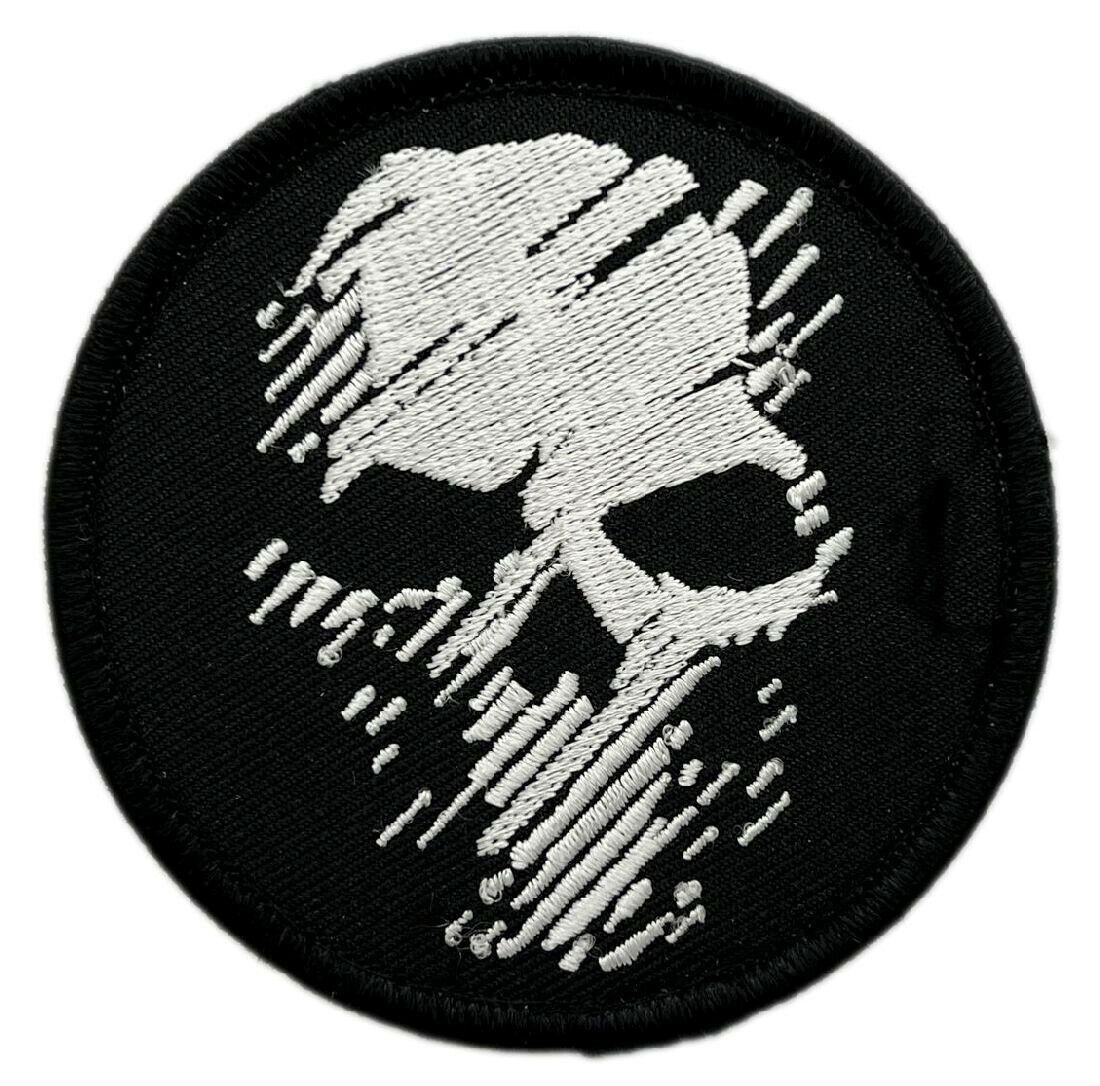 Ghost Skull Recon Wildlands Embroidered Patch [3.0 inch -Hook Fastener -G12]