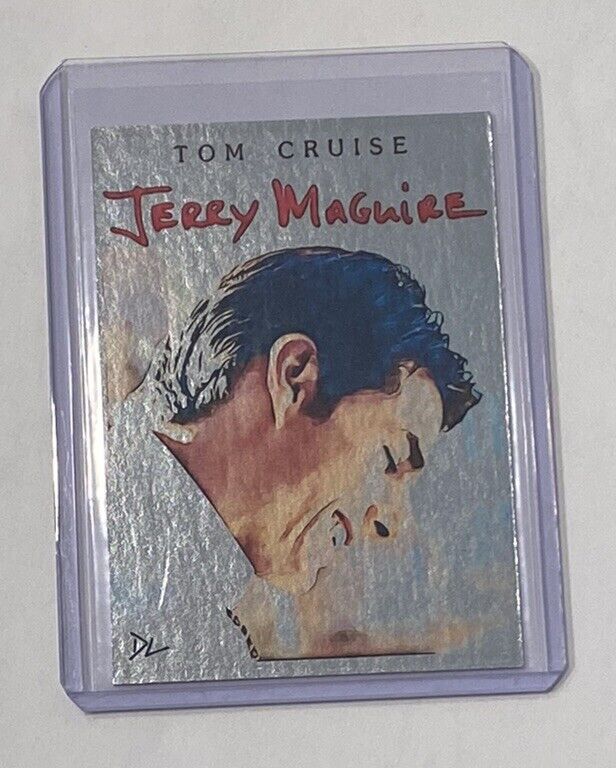 Jerry Maguire Platinum Plated Limited Artist Signed Tom Cruise Trading Card 1/1
