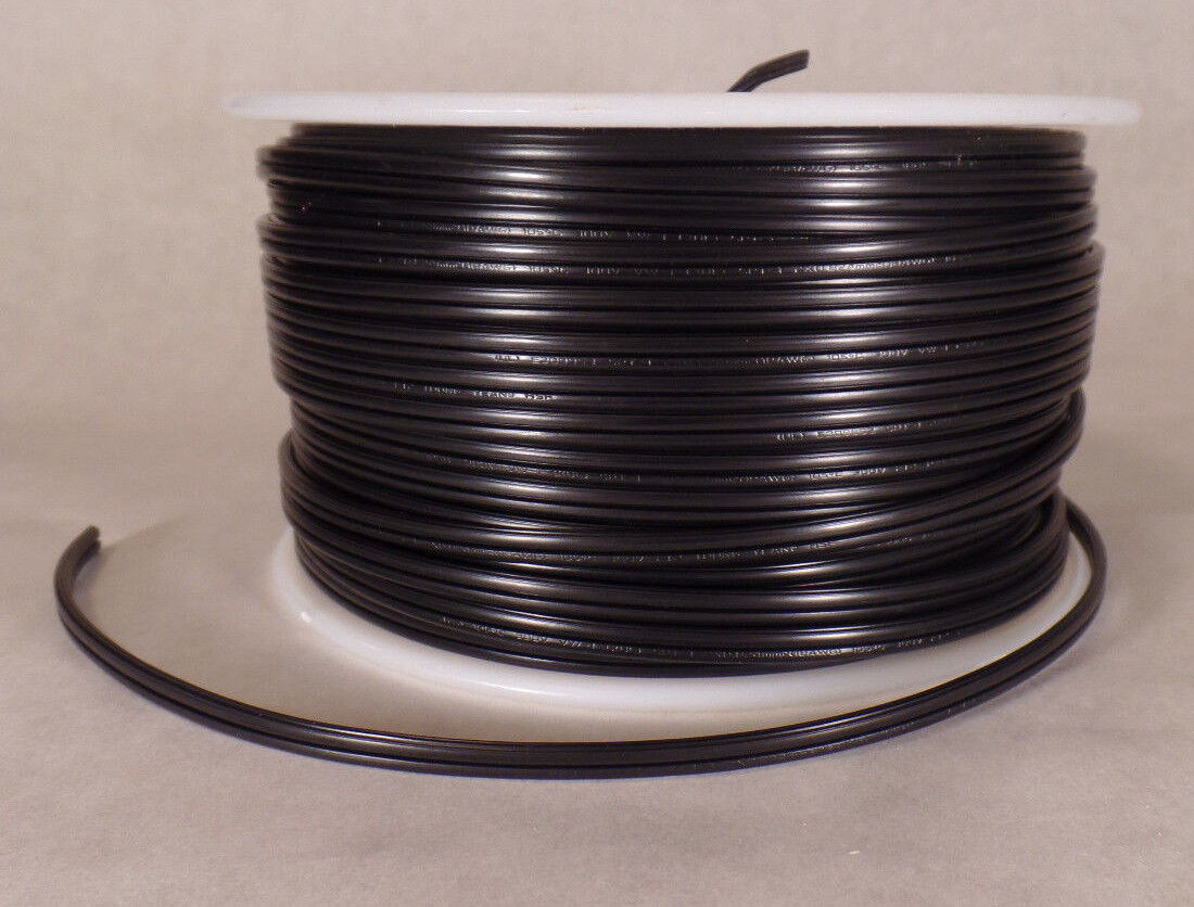 25 ft Black 18/2 SPT-1 U.L. Listed Parallel 2 Wire Plastic Covered Lamp Cord 602
