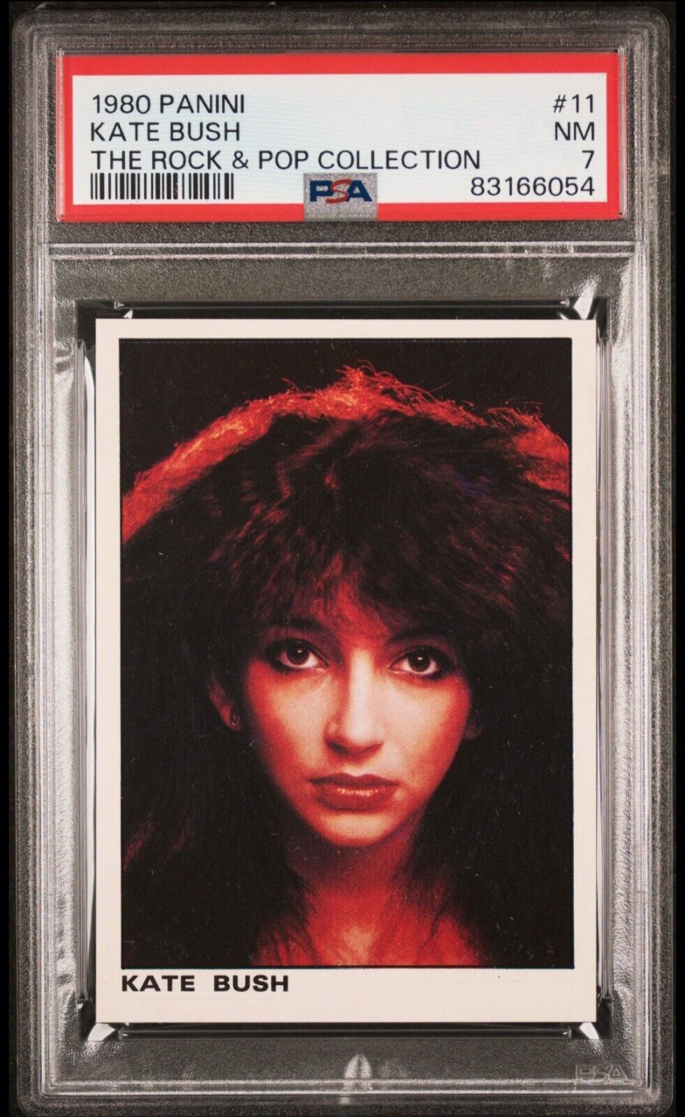 1980 Panini The Rock And Pop Collection Kate Bush # 11 PSA 7 POP 1