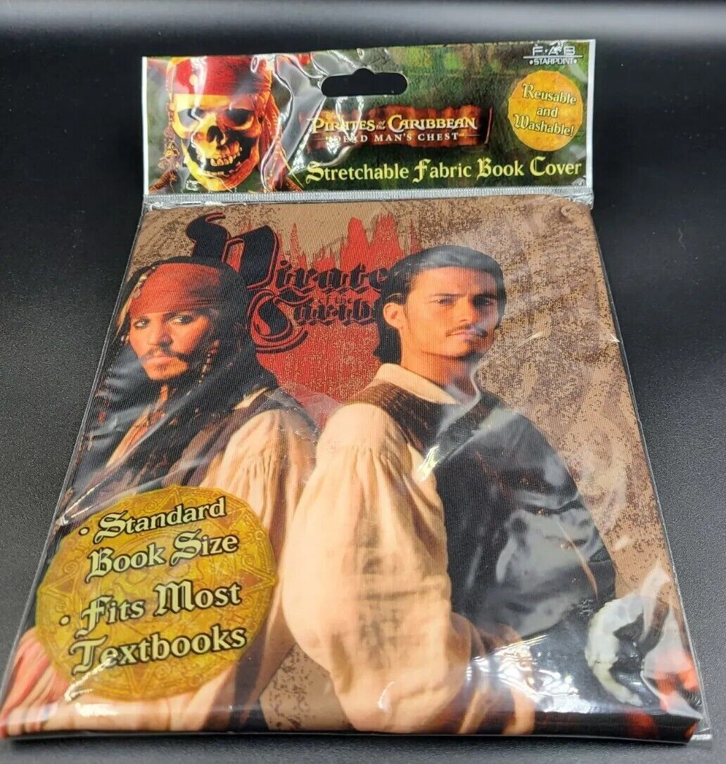 Pirates Of The Caribbean Fabric Book Cover Johnny Depp Captain Jack Sparrow