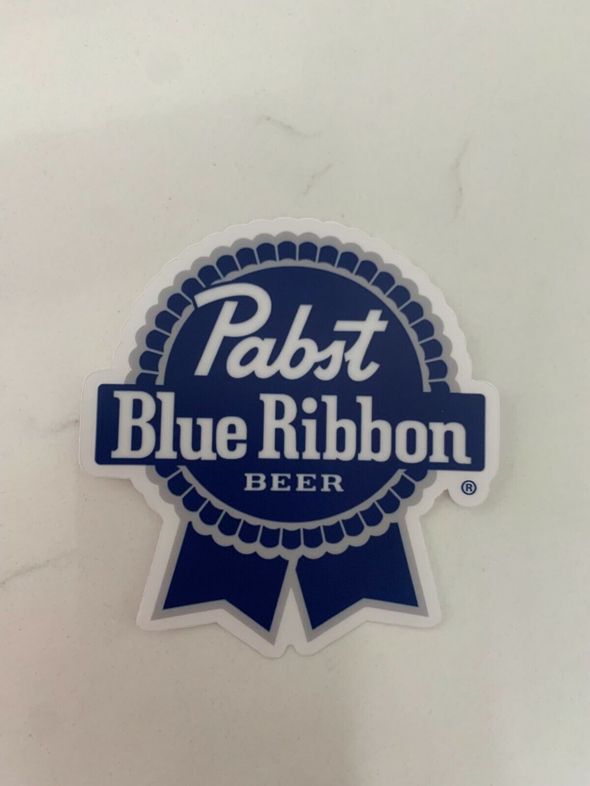PBR Pabst Blue Ribbon Beer Premium Quality Vinyl 2 Sticker Pack Decal 3x2 