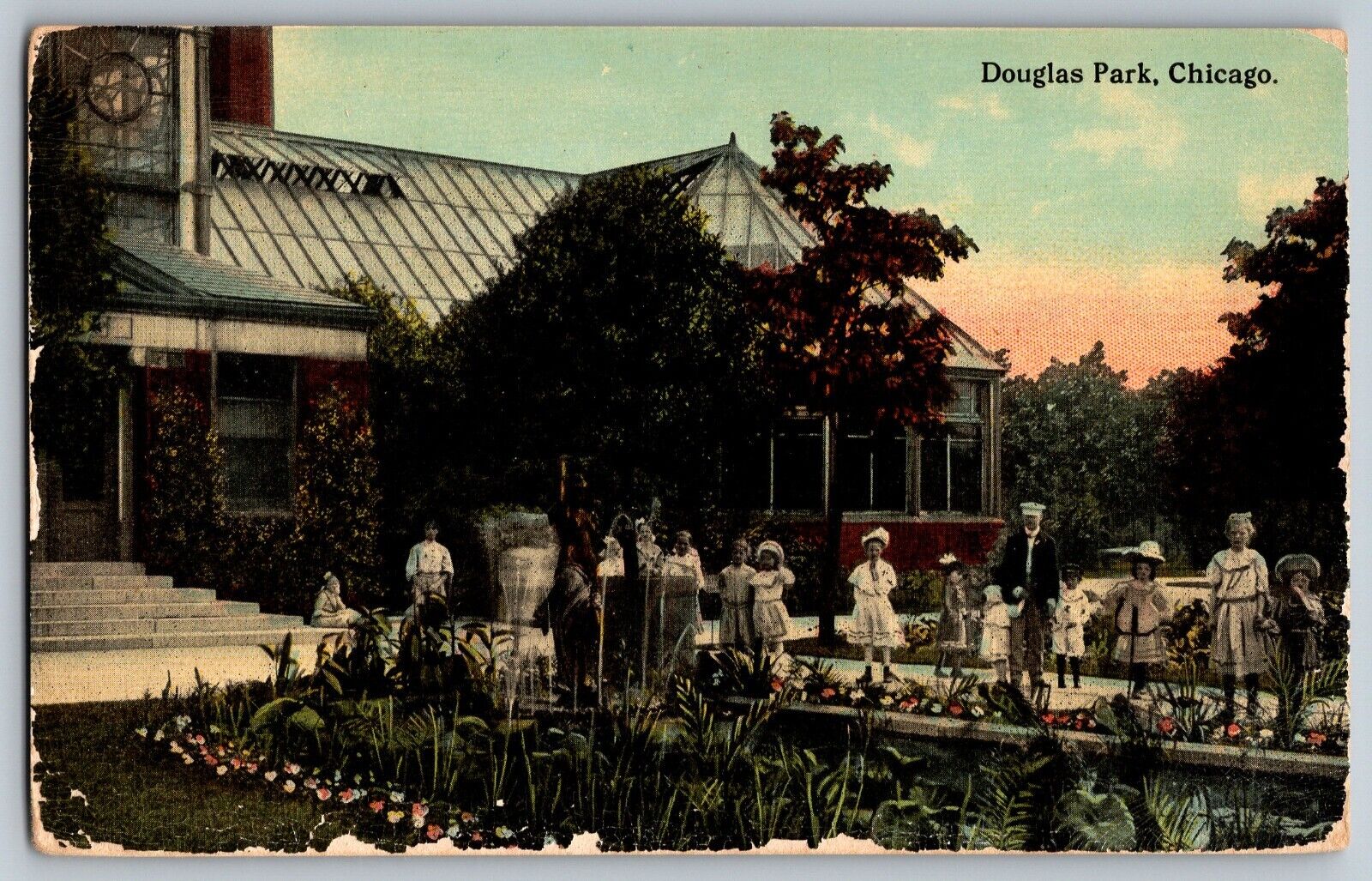 Chicago, Illinois IL - The Conservatory - Douglas Park - Vintage Postcard
