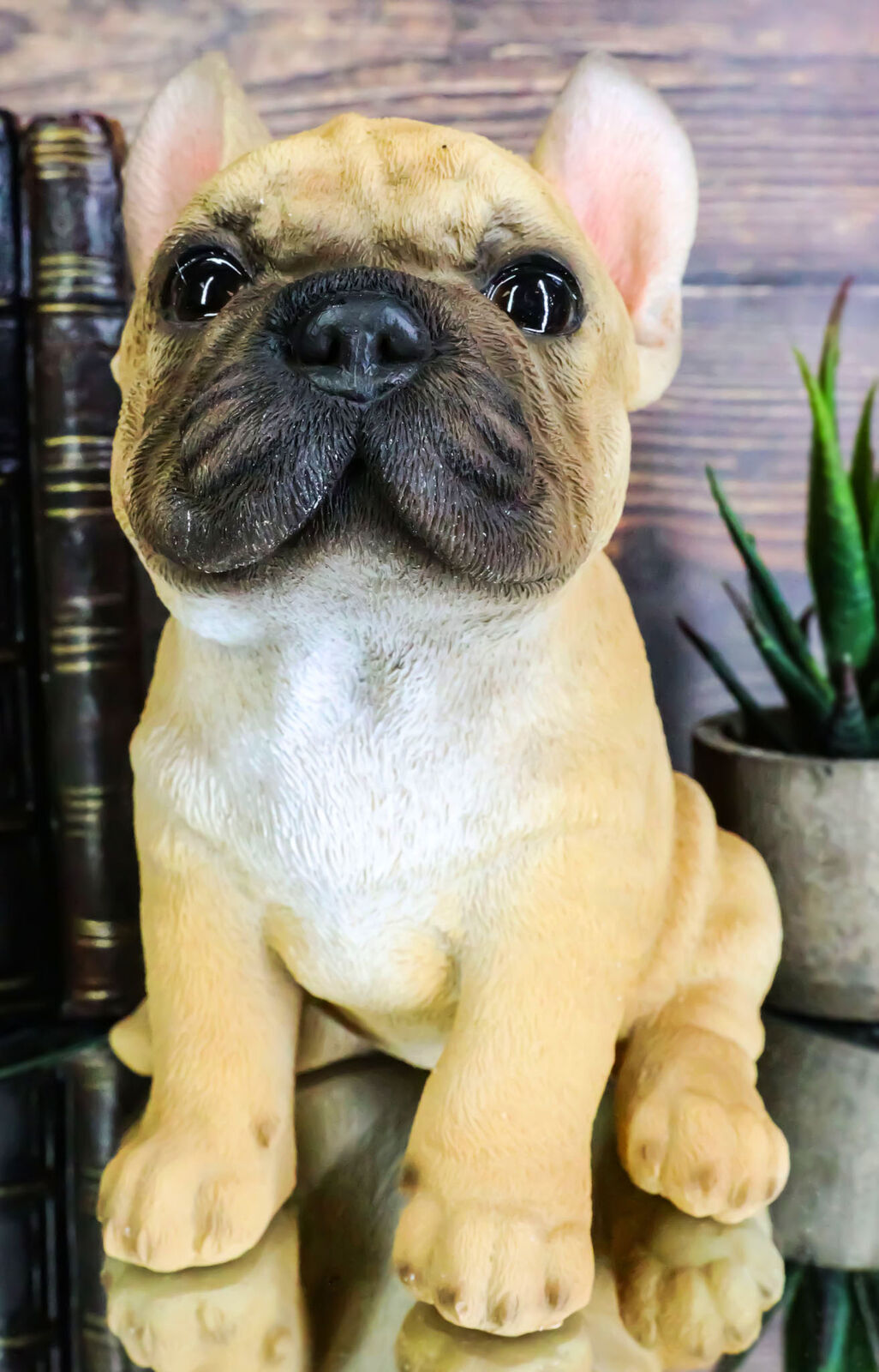 Realistic Lifelike French Bulldog Puppy Statue 6\