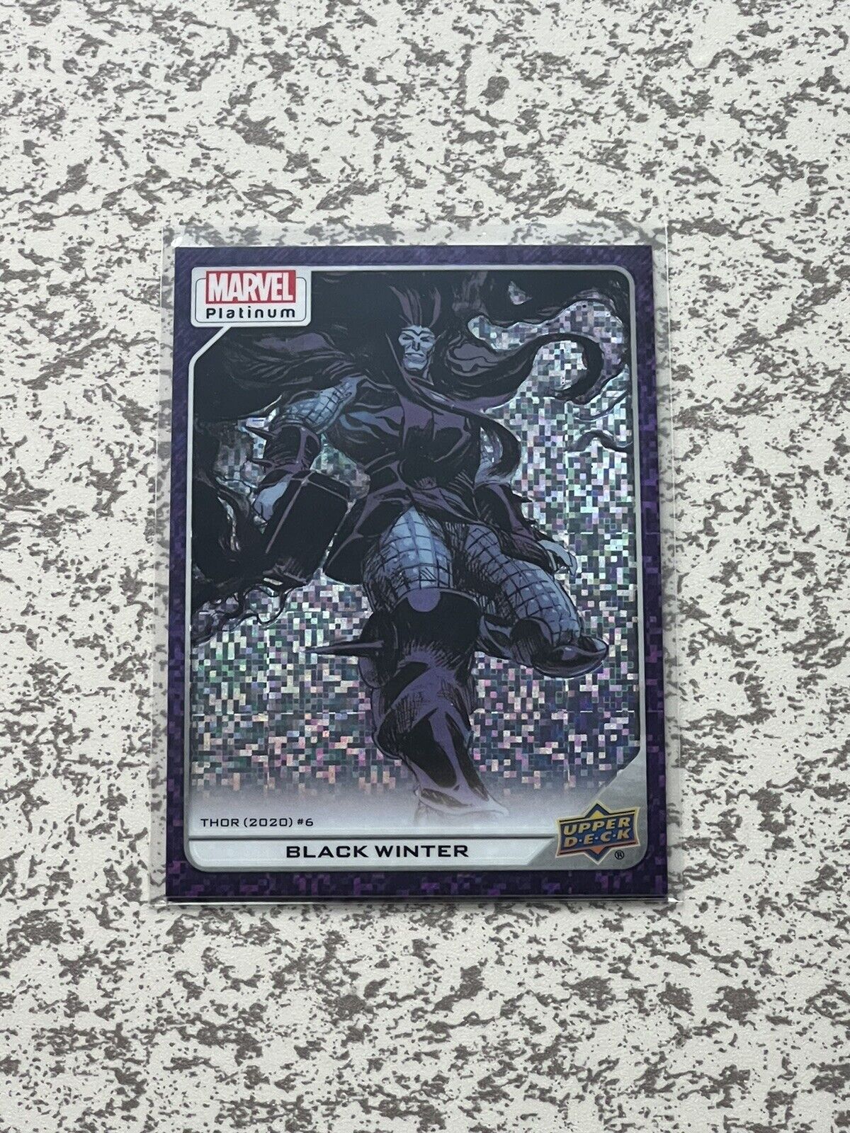 Upper Deck Marvel Platinum Black Winter Purple Pixels #32/35 Card No. 127