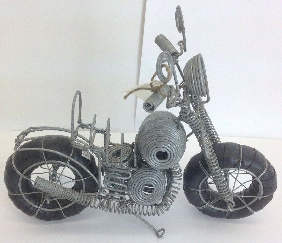  Motorcycle Sculpture Hand Crafted Decorative by  Kenyan artist, One of a kind