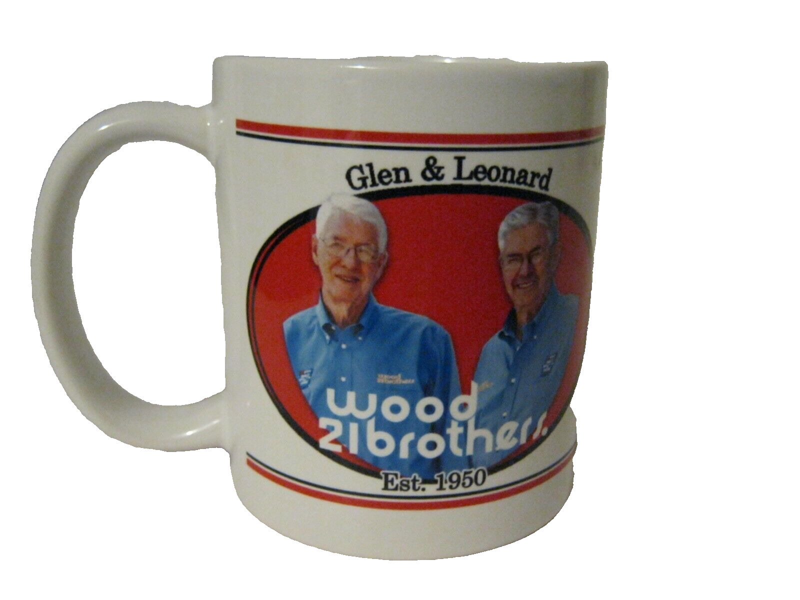 GLEN & LEONARD Wood Brothers Racing Memorabilia (Both Side) Photo Print Cup