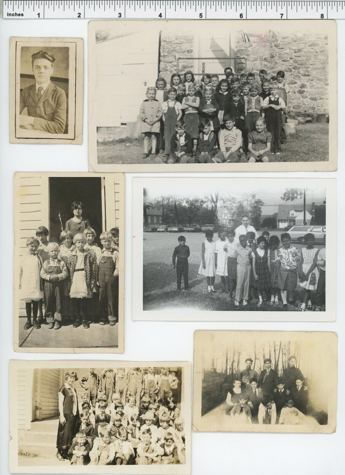(10) Vintage photo lot / SCHOOLS - Students Classmates Teachers - OLD SNAPSHOTS