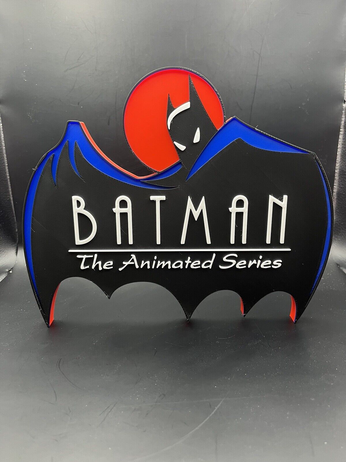 Batman the Animated Series Logo Sign Display | 3D Wall Desk Shelf Art