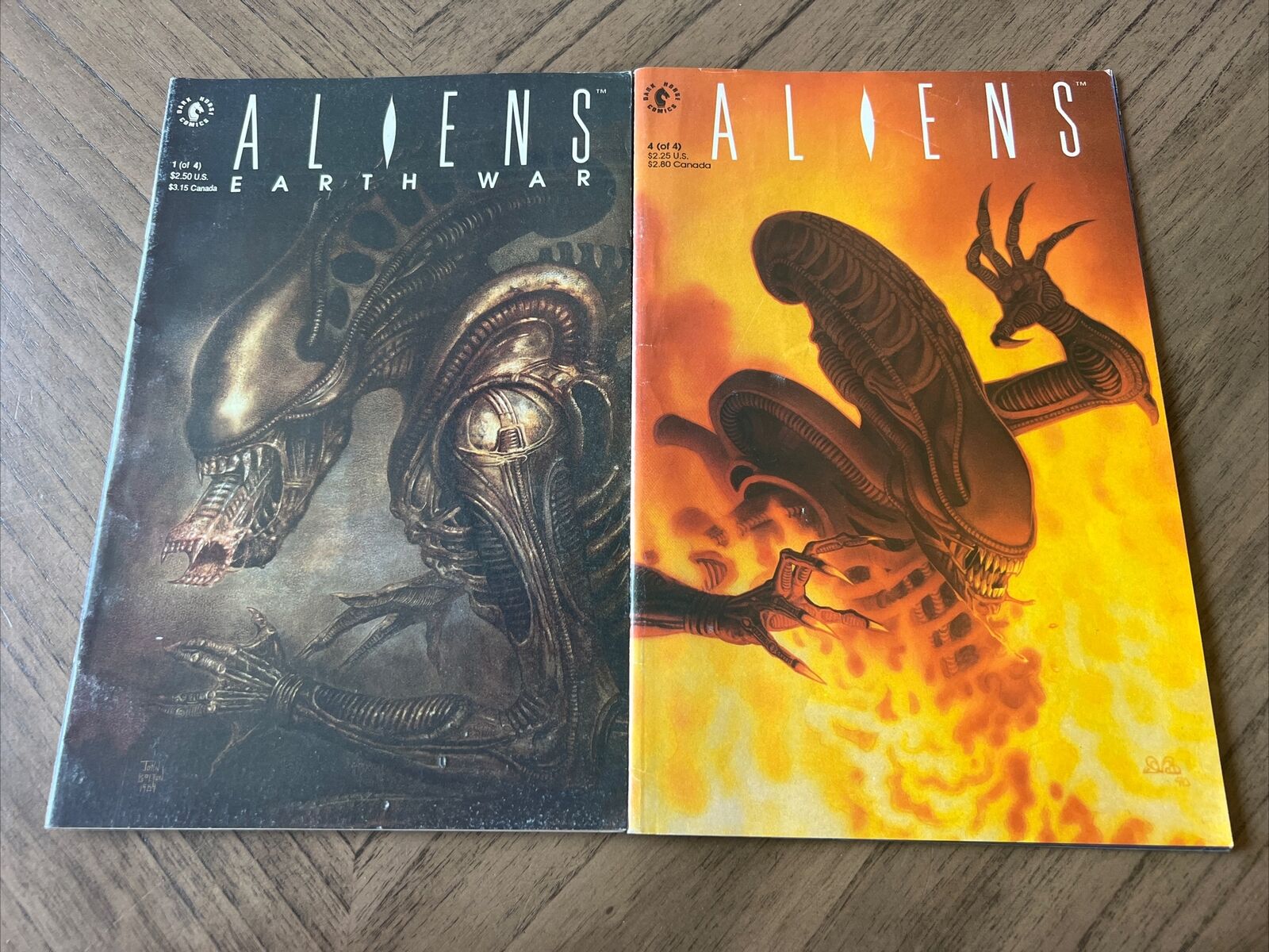 Aliens #1 And #4 Comic Books