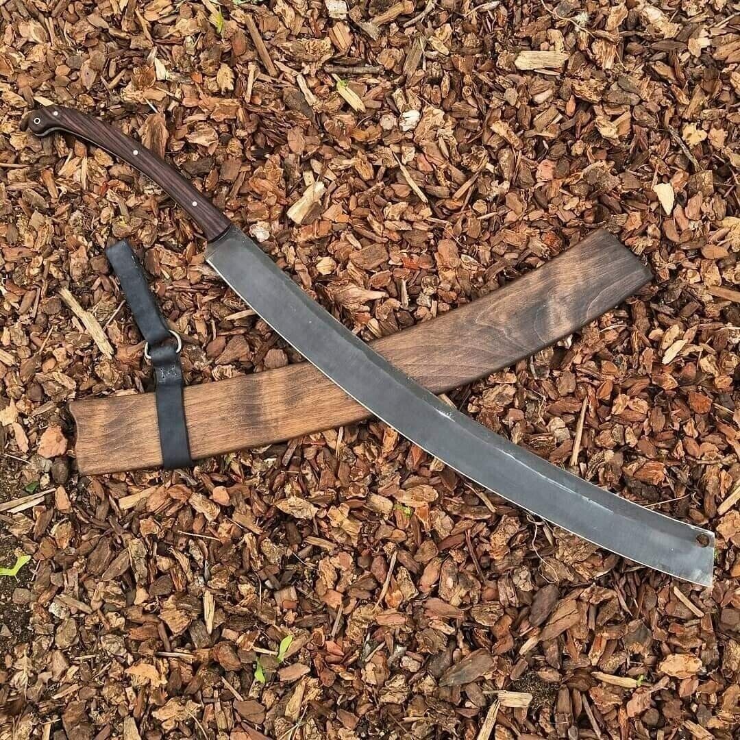 Custom Handmade || Long sword || Carbon steel 1095 || 33-in || Rosewood Handle