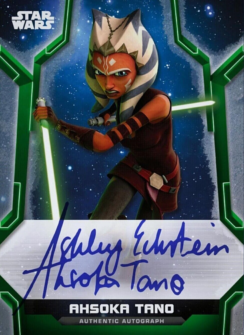 Topps Star Wars ASHLEY ECKSTEIN Authentic Autograph as AHSOKA TANO Digital Card