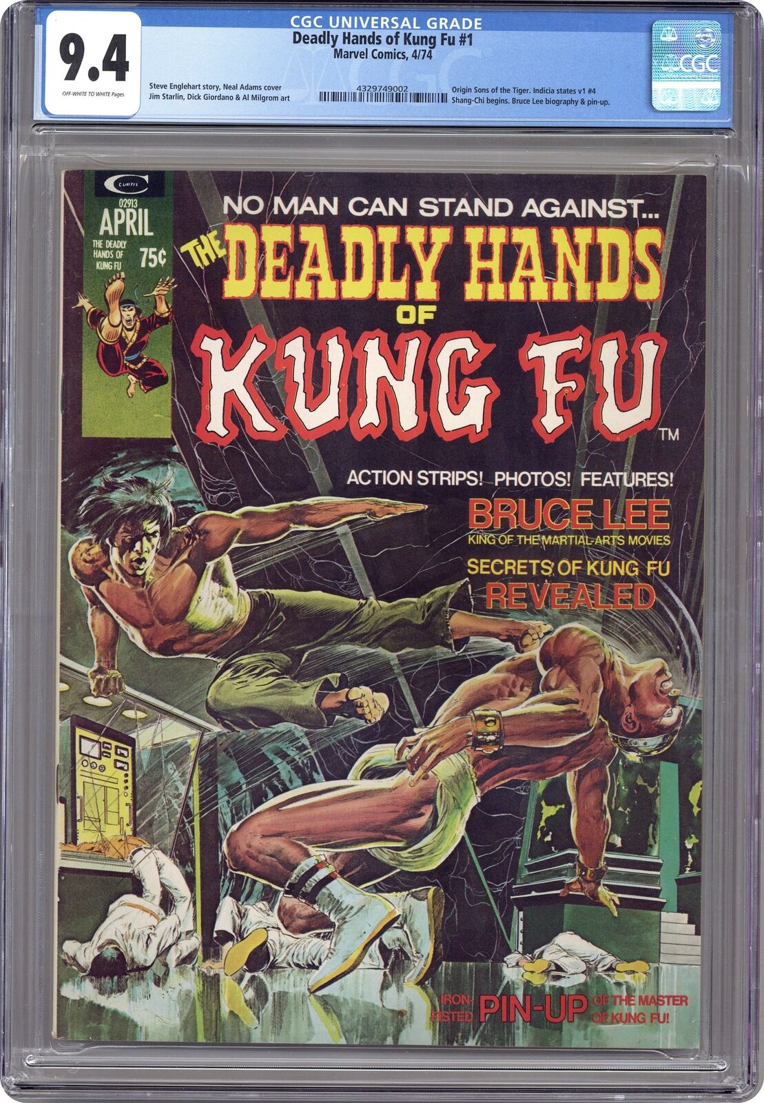 Deadly Hands of Kung Fu #1 CGC 9.4 1974 4329749002