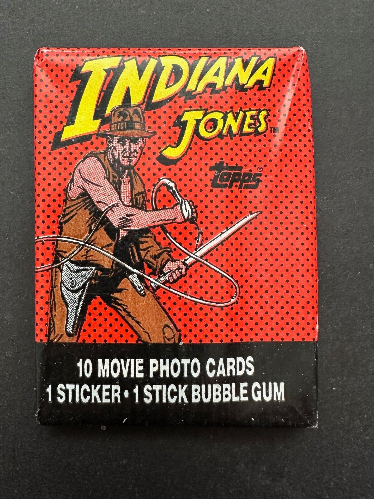 Vintage 1984 Topps INDIANA JONES Sealed wax Pack Trading Cards