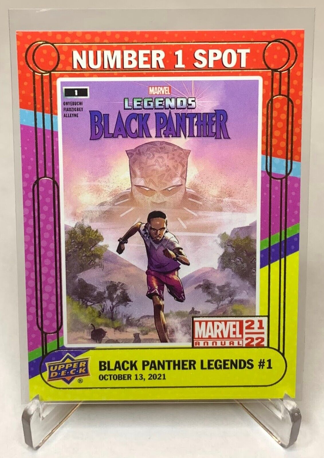 2021-22 Upper Deck Marvel Annual Black Panther Legends #1 Number 1 Spot #N1S10