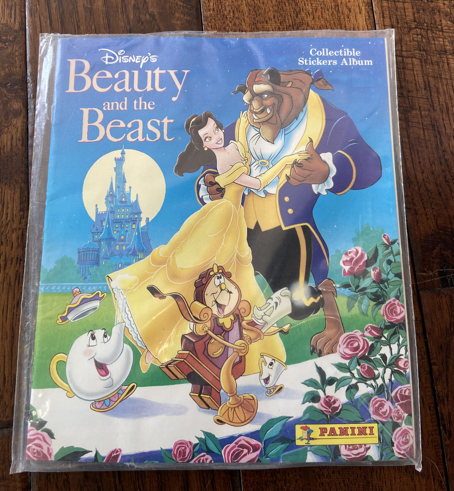Vintage Panini Disney's Beauty & The Beast Complete Sticker Album & Stickers NOS