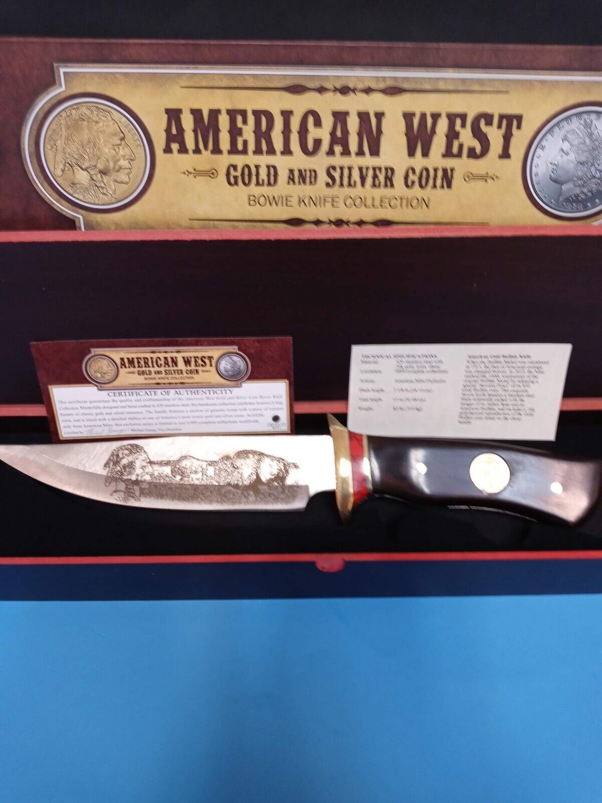 American West-Gold & Silver Coin- Bowie Knife Collection