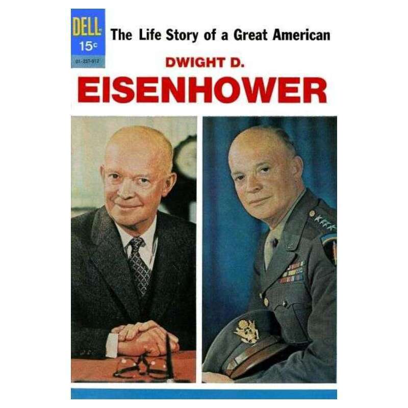 Dwight D. Eisenhower #1 in Fine minus condition. Dell comics [a