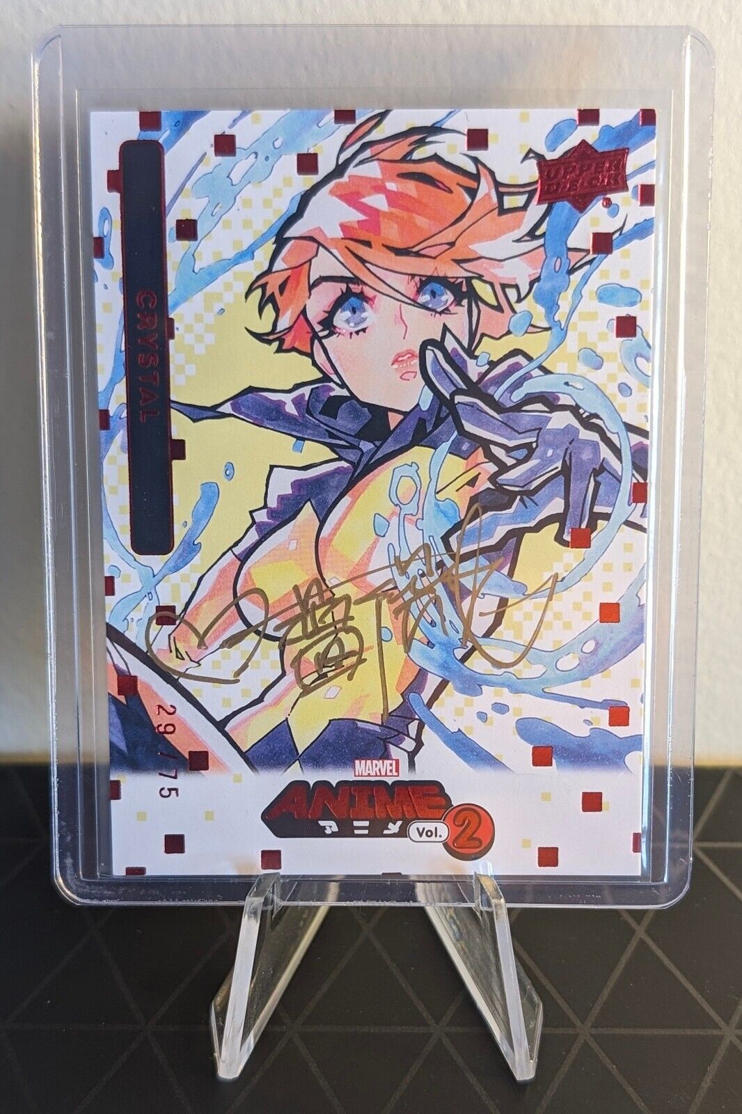 2023 Upper Deck Marvel Anime Vol. 2 Crystal by Rose Besch Artist Autograph Card