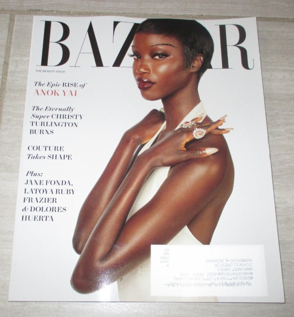 HARPER\'S BAZAAR MAGAZINE The Epic Rise of ANOK YAI The Beauty Issue May 2024 NEW