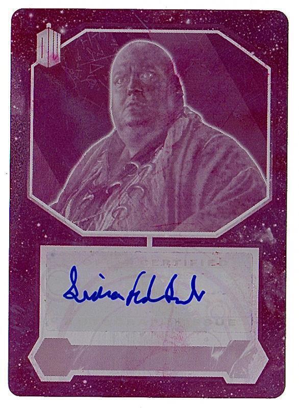 Doctor Who 2015. Simon Fisher Becker. Autograph Magenta Printing Plate 1 Of 1