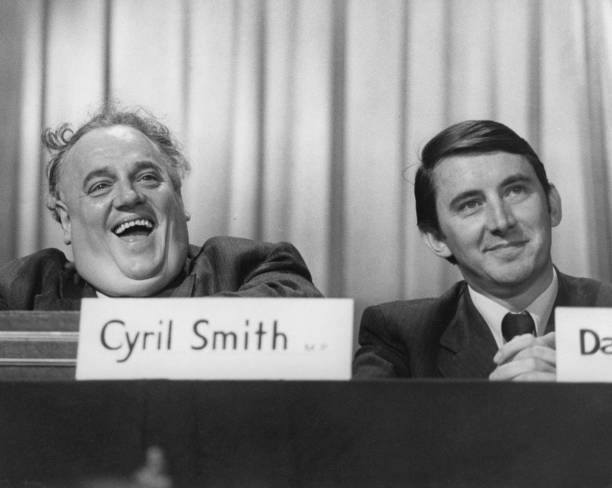Liberal politicians Cyril Smith & David Steel Liberal Party Co- 1973 Old Photo