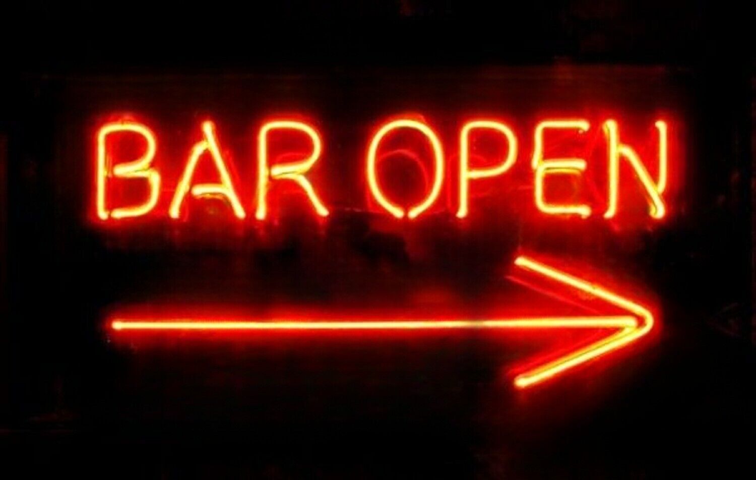 Bar Open Arrow This Way 20\