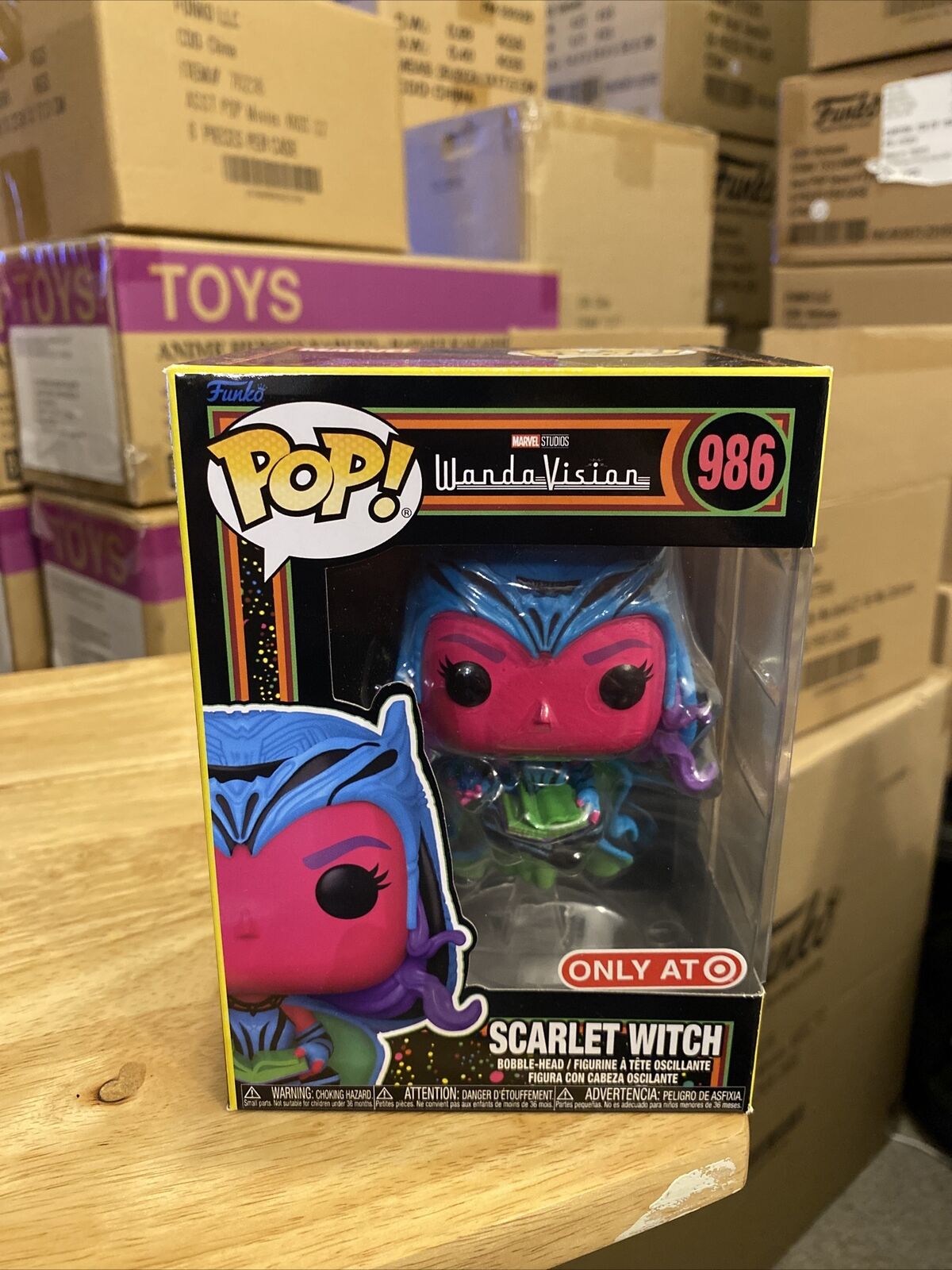 Funko Pop Scarlet Witch 986 Wanda Vision Marvel Target With Protector