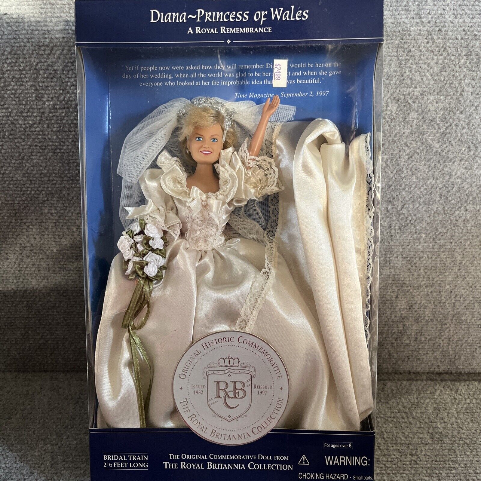 Vintage 1982 Diana Princess Of Wales A Royal Remembrance Bridal Doll NOS