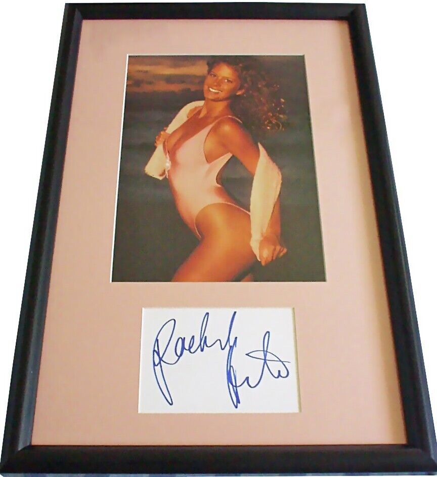Rachel Hunter autograph custom framed w/ Sports Illustrated Swimsuit Issue photo