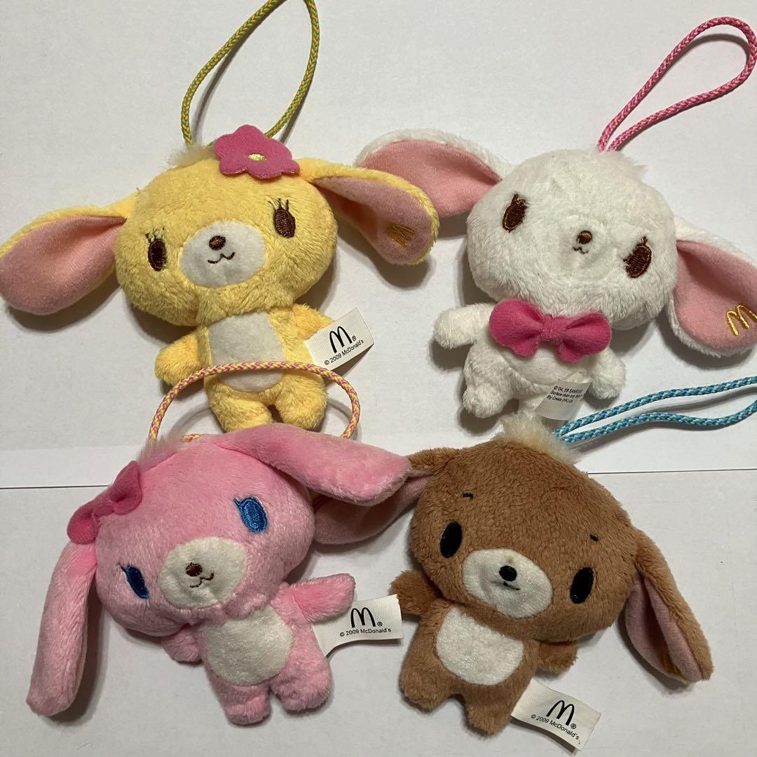 Sanrio Sugarbunnies McDonald's limited Strap Mascot Plush Toy Set of 4