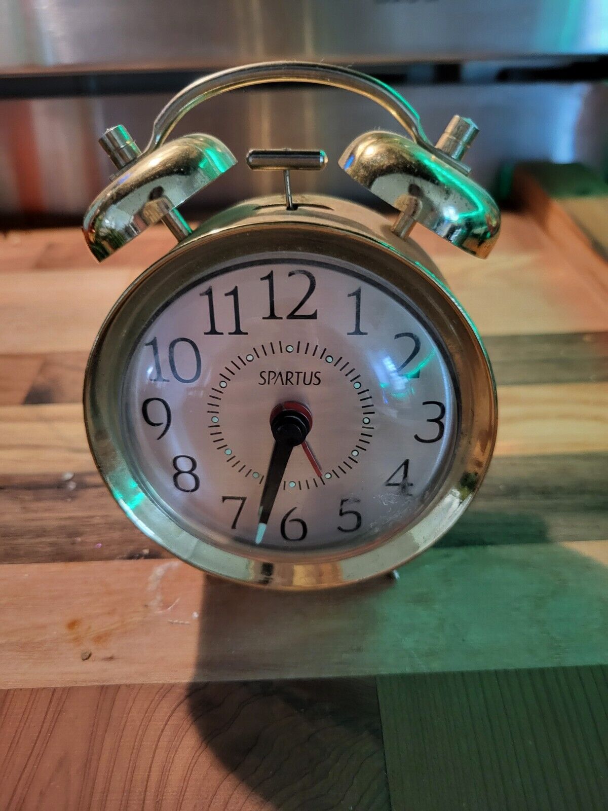 spartus vintage alarm clock