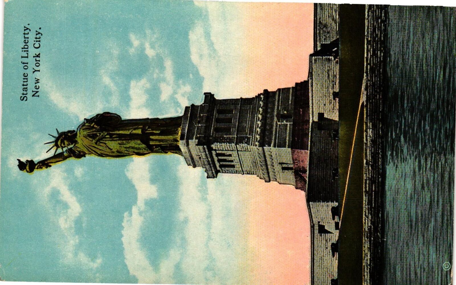 Vintage Postcard- 34344. STATUE OF LIBERTY NYC. UnPost 1910
