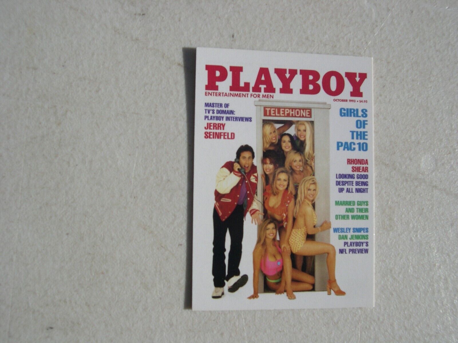JERRY SEINFELD RC 1997 PLAYBOY COVER COLLECTOR CARD