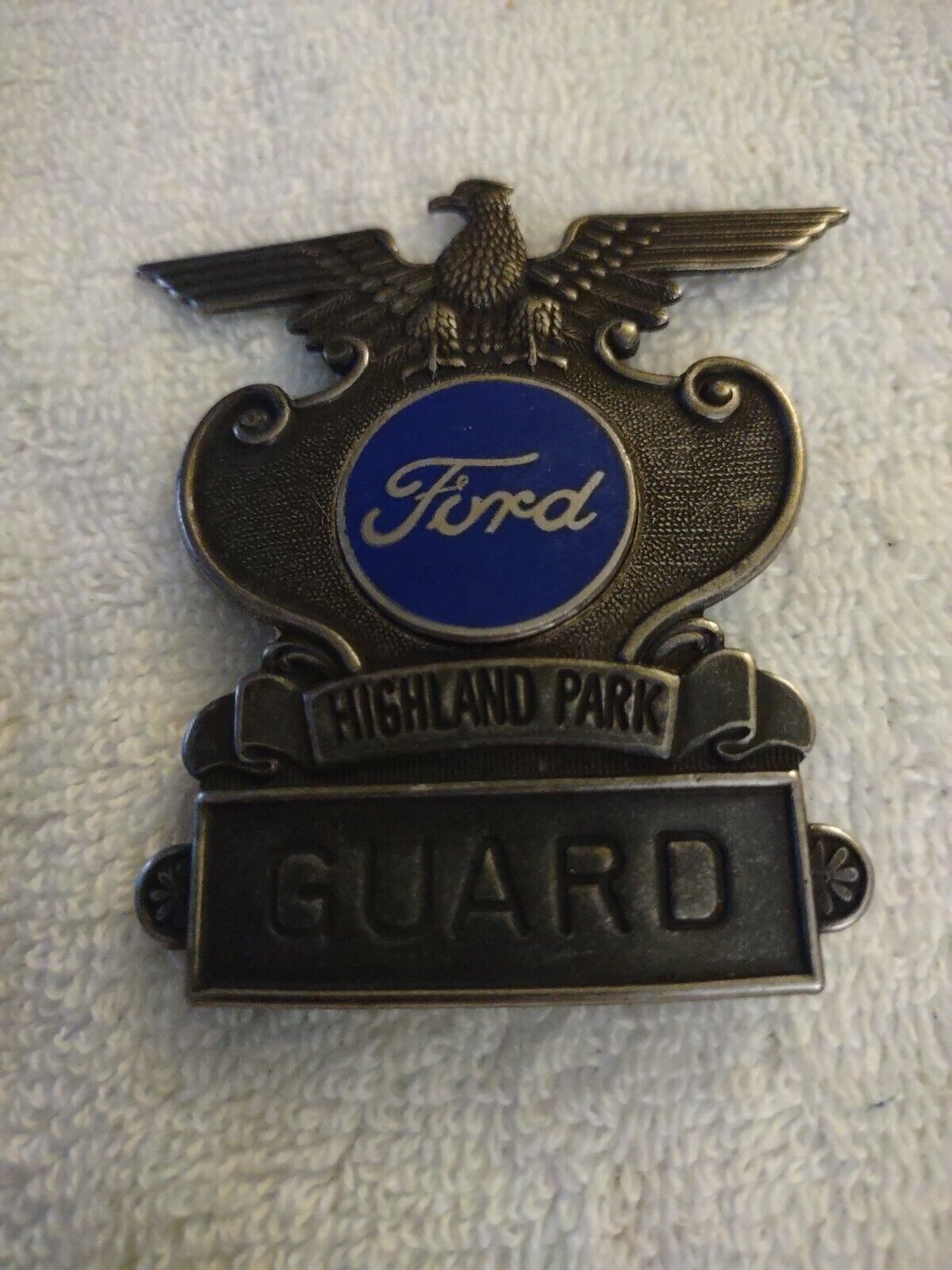 VTG Ford Motor Co. Highland Park Security Guard Badge With # On Back