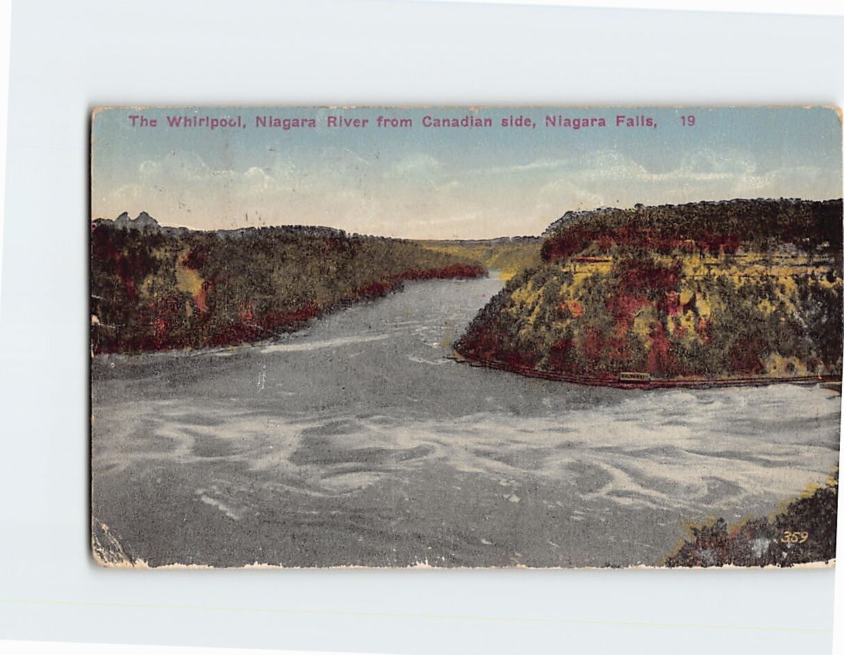Postcard The Whirlpool Niagara River from Canadian Side Niagara Falls Canada