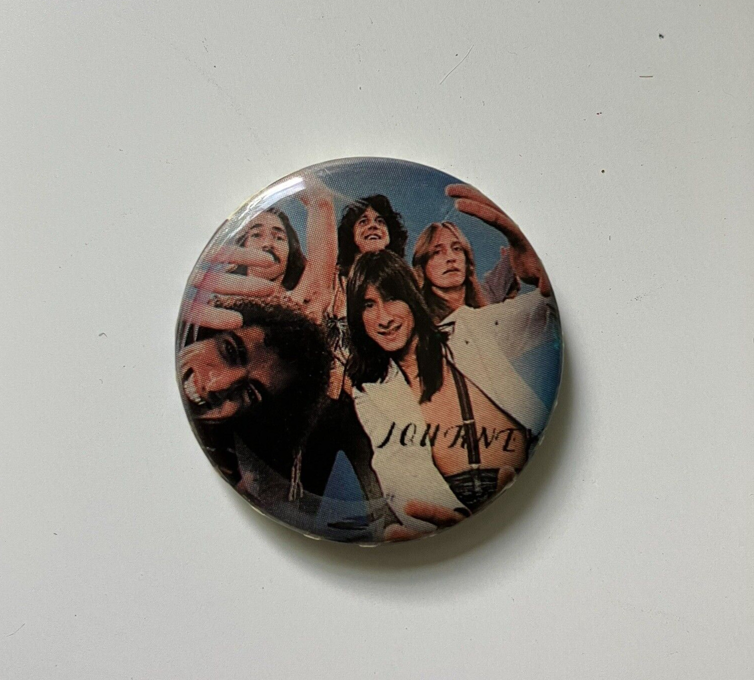 Vintage Button Pin Band Photo Journey Steve Perry