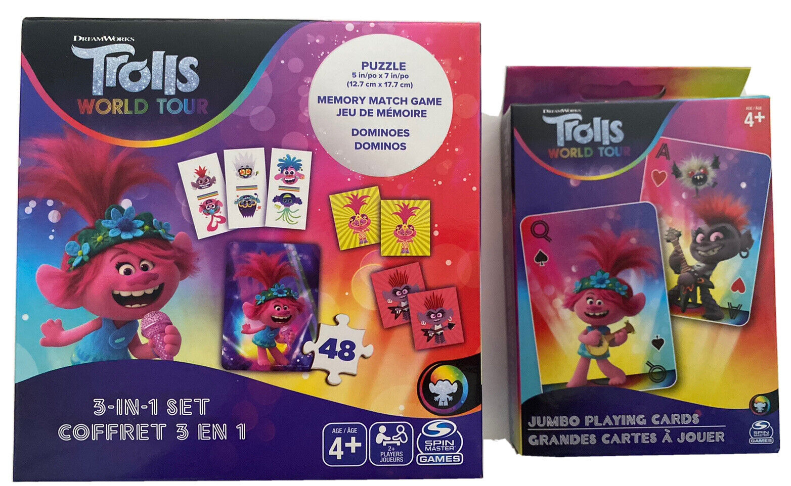 Trolls World Tour Dominoes Includes 28 Dominos